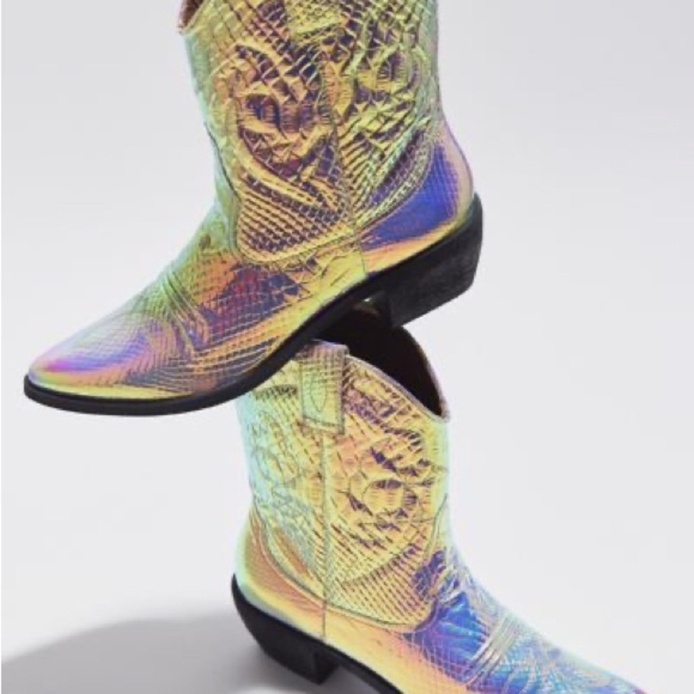 ISO!!! Urban Outfitters Fallen Reptile Iridescent Boots - Picture 4 of 4
